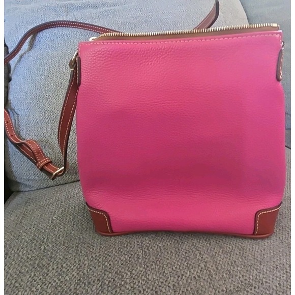 Dooney & Bourke Pebble Grain Leather Crossbody Inner Pockets Pink‎ - Picture 7 of 16